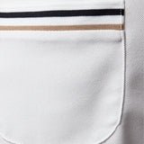 Quinten | Witte polo met borstzak