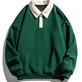 Rein | Polosweater met contrastdetails en relaxte pasvorm