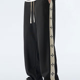 Rens | Pantalon relax fit met zijstreep