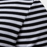 Richard | Gestreepte polo in marineblauw