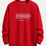 Rick | Sweater met los angeles-print met ruitmotief en relaxte pasvorm