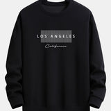 Rick | Sweater met los angeles-print met ruitmotief en relaxte pasvorm