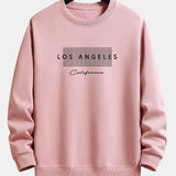 Rick | Sweater met los angeles-print met ruitmotief en relaxte pasvorm