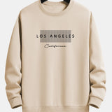Rick | Sweater met los angeles-print met ruitmotief en relaxte pasvorm