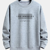 Rick | Sweater met los angeles-print met ruitmotief en relaxte pasvorm