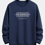 Rick | Sweater met los angeles-print met ruitmotief en relaxte pasvorm