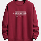 Rick | Sweater met los angeles-print met ruitmotief en relaxte pasvorm