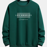 Rick | Sweater met los angeles-print met ruitmotief en relaxte pasvorm