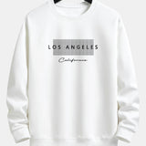 Rick | Sweater met los angeles-print met ruitmotief en relaxte pasvorm