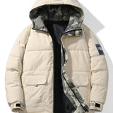 Robert | Puffer jas met camouflagevoering