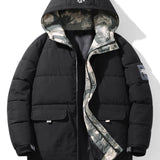 Robert | Puffer jas met camouflagevoering