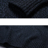 Sam | Kersttrui met geometrische print en halve rits
