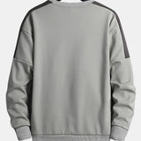 Sam | Sweater met bergprint en ronde hals