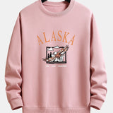 Sander | Sweater met alaska- en adelaarprint en relaxte pasvorm