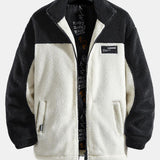 Sander | Teddyfleece jack met patchwork