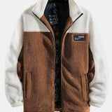 Sander | Teddyfleece jack met patchwork