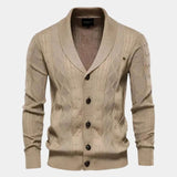 Sierd | Grijs vest met knopen