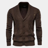 Sierd | Grijs vest met knopen