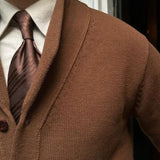Ferdinand | Bordeauxrood vest met knopen