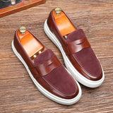 Sikko | Zwarte leren penny loafers
