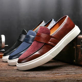 Sikko | Zwarte leren penny loafers
