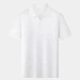 Simon | Shirt met open kraag en korte mouwen