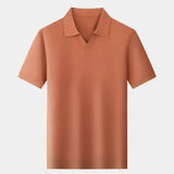 Simon | Shirt met open kraag en korte mouwen