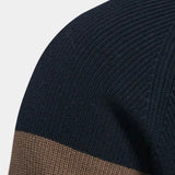 Halbe | Gebreid vest met kleurvlakken en rits