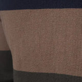 Halbe | Gebreid vest met kleurvlakken en rits