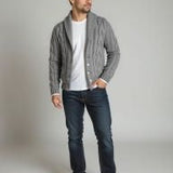 Nanne | Bruin kabelgebreid vest