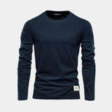 Teake | Marineblauwe trui met ronde hals