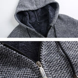 Stefan | Trui met capuchon en rits in maat 2XL