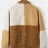 Stijn | Teddyfleece jas met kleurblokken