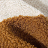 Stijn | Teddyfleece jas met kleurblokken