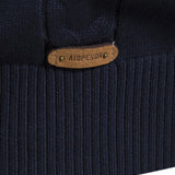 Sven | Jacquardtrui met contrastpatroon en korte rits