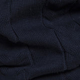 Sven | Jacquardtrui met contrastpatroon en korte rits