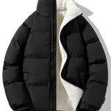 Sven | Puffer jas met teddyvoering