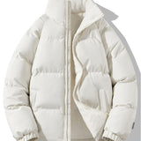 Sven | Puffer jas met teddyvoering