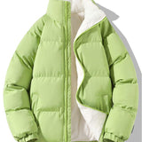 Sven | Puffer jas met teddyvoering