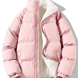Sven | Puffer jas met teddyvoering