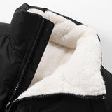 Sven | Puffer jas met teddyvoering