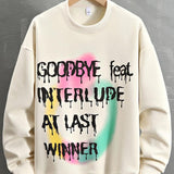 Sven | Sweater met graffiti-tekstprint