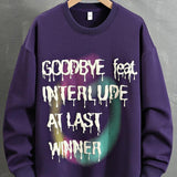 Sven | Sweater met graffiti-tekstprint