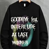 Sven | Sweater met graffiti-tekstprint
