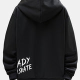 Teije | Hoodie met smiley- en graffitiprint