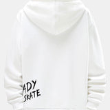 Teije | Hoodie met smiley- en graffitiprint