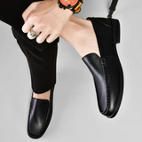 Teije | Leren loafers met klassieke lijn