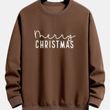 Teun | Kerstsweater met kerstgroetprint en relaxte pasvorm