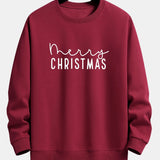 Teun | Kerstsweater met kerstgroetprint en relaxte pasvorm