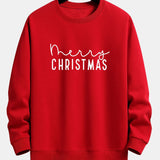 Teun | Kerstsweater met kerstgroetprint en relaxte pasvorm